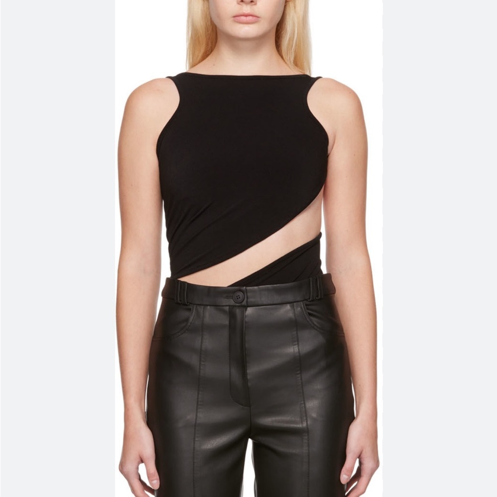Olenich black twisted bodysuit
